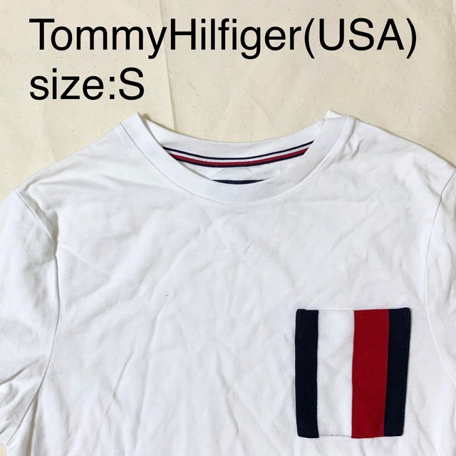 TOMMY HILFIGER(トミーヒルフィガー)のTommyHilfiger(USA)ビンテージコットンカノコTシャツ メンズのトップス(Tシャツ/カットソー(半袖/袖なし))の商品写真