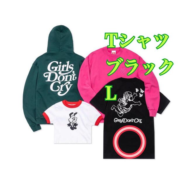 ★新品・送料込・L★Girls Don't Cry Angel T BLACK