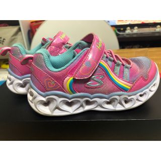 スケッチャーズ(SKECHERS)のスケッチャーズ　ランニングシューズ　光る靴　女の子(スニーカー)