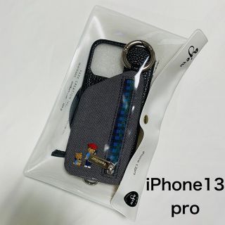 ファミリア(familiar)のajew×familiar iPhone13 pro BK ブラック(iPhoneケース)