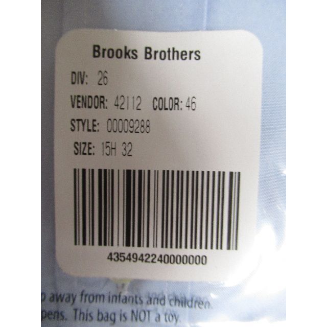 9) Brooks Brothers ノンアイロンシャツ 首39.5cm