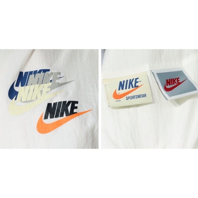 NIKE(ナイキ)のNIKE ナイロンジャケット ジャージ ホワイト ブルー オレンジ レッド メンズのジャケット/アウター(ナイロンジャケット)の商品写真