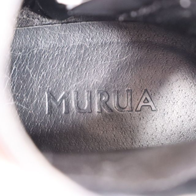 MURUA(ムルーア)のMURUA 　ムルーア　厚底ブーツ　レディース　黒　22.5㎝　USED レディースの靴/シューズ(ブーツ)の商品写真