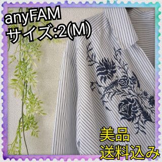 エニィファム(anyFAM)の超美品♪anyFAM エニィファム 刺繍入り デザインシャツ トップス ブラウス(シャツ/ブラウス(長袖/七分))