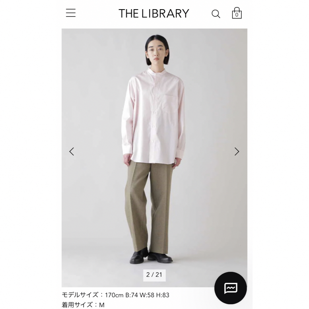 THE LIBRARY シャツ　ユニセックス レディースのトップス(シャツ/ブラウス(長袖/七分))の商品写真