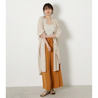 アズールバイマウジー(AZUL by moussy)のシアーロングシャツ アズール バイ マウジー トップス  シャツ ブラウス(シャツ/ブラウス(長袖/七分))