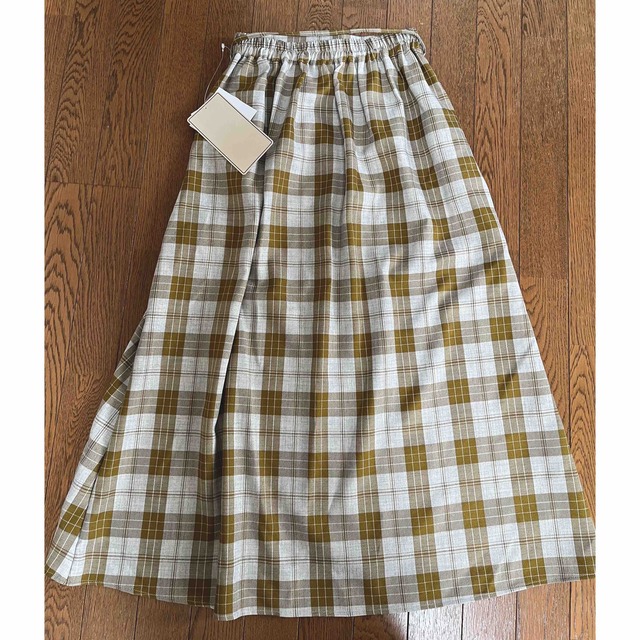 しまむら(シマムラ)のしまむら　さっぴ　sappi 　フレアスカート　チェック柄　黄色　イエロー レディースのスカート(ロングスカート)の商品写真