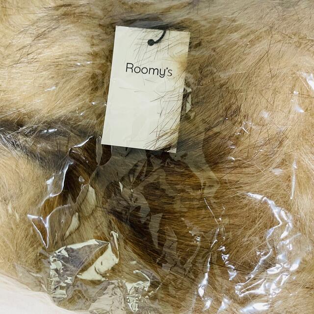 新品タグ付き⭐︎エコファーストール（ティペットマフラー）　Roomy's レディースのファッション小物(マフラー/ショール)の商品写真