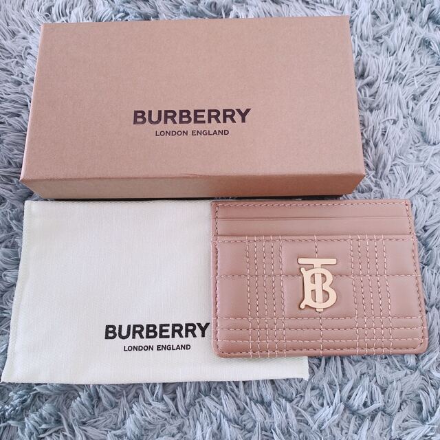 BURBERRY - ☆キルティングレザー ローラ カードケース キャメル☆の