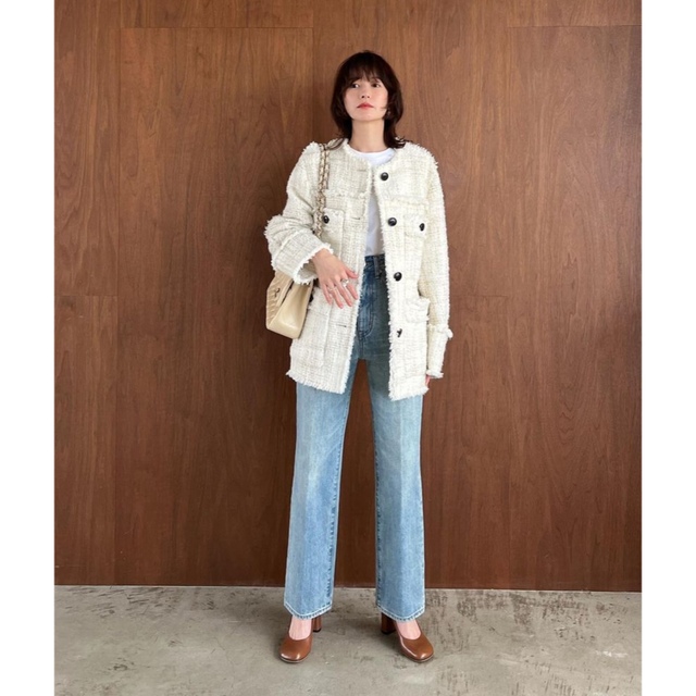 CLANE NO COLOR TWEED JACKET サイズ2-eastgate.mk