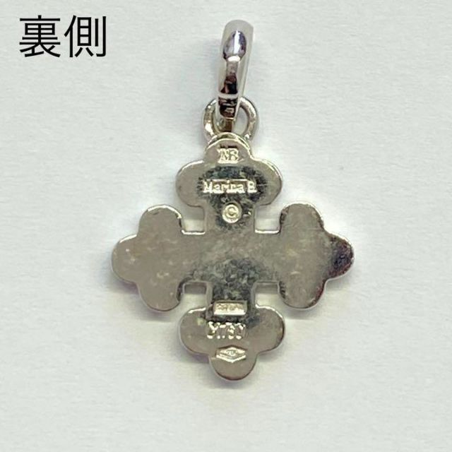 K18WG イタリアジュエリーブランド ペンダントトップ クロス 4.2g - 2