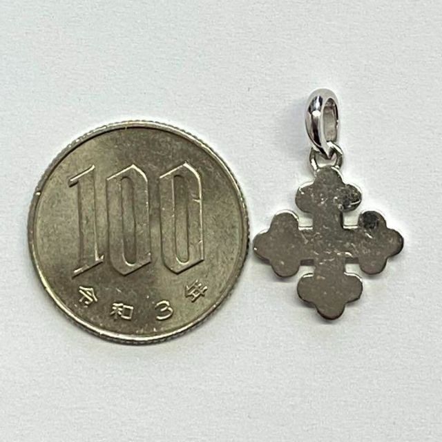 K18WG イタリアジュエリーブランド ペンダントトップ クロス 4.2g - 5
