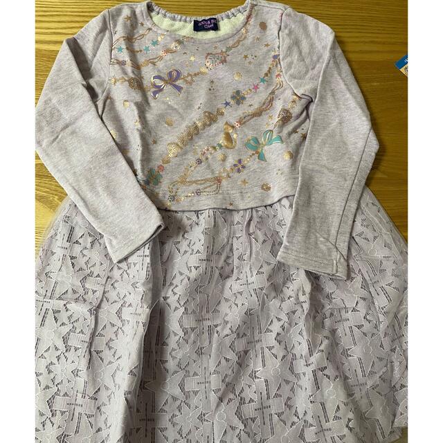 ANNA SUI mini(アナスイミニ)のANNA SUI mini☆レーススカート切り替えワンピース キッズ/ベビー/マタニティのキッズ服女の子用(90cm~)(ワンピース)の商品写真