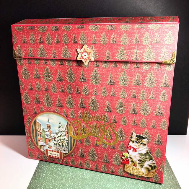 おすそ分けファイル♡㉑アリス クリスマス両面ジャバラ型紙モノ収納ファイル ハンドメイドの文具/ステーショナリー(その他)の商品写真