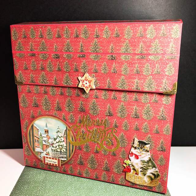 おすそ分けファイル♡㉑アリス クリスマス両面ジャバラ型紙モノ収納ファイル ハンドメイドの文具/ステーショナリー(その他)の商品写真