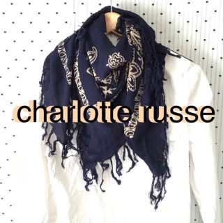 ザラ(ZARA)のCharlotte russeシャーロットルッセBIGバンダナストール スカーフ(バンダナ/スカーフ)