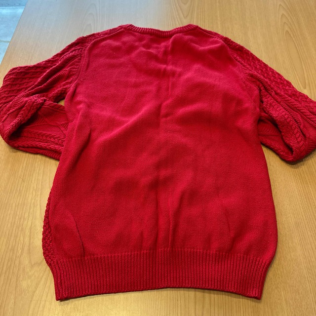 GLOBAL WORK(グローバルワーク)のGLOBAL WORK 赤　ニット キッズ/ベビー/マタニティのキッズ服男の子用(90cm~)(ニット)の商品写真