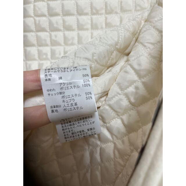 バーバリー コート キッズ 120 白 ホワイト ダッフル Burberry