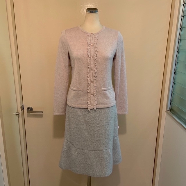 HANAE MORI - 新品 ハナエモリ ALMA en ROSE カーディガン スカート未