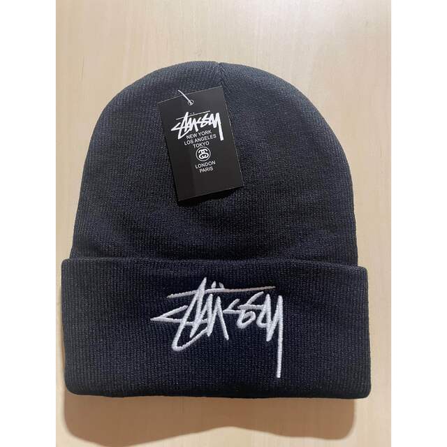 stussy ビーニー ブラックの通販 by メルカリから移行JK！！'s shop｜ラクマ