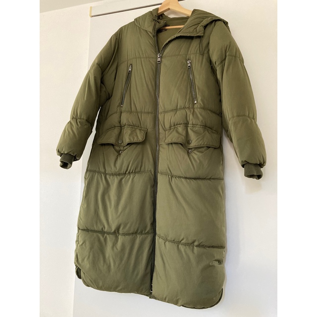 ZARA - ZARA ダウンコート ロング カーキの通販 by ニコちゃん's shop