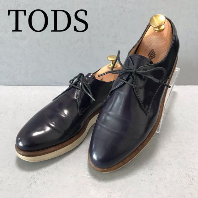 TOD'S(トッズ)のTods トッズ レースアップ オックスフォード ネイビー エナメル 35.5 レディースの靴/シューズ(ローファー/革靴)の商品写真