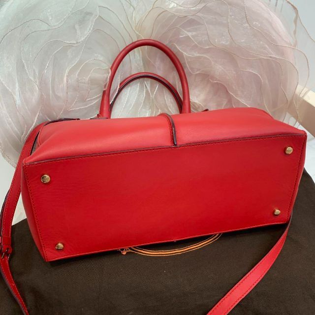☆超美品☆TOD'S トッズ Dバッグ 2WAY ショルダーバッグ 赤系 【半額