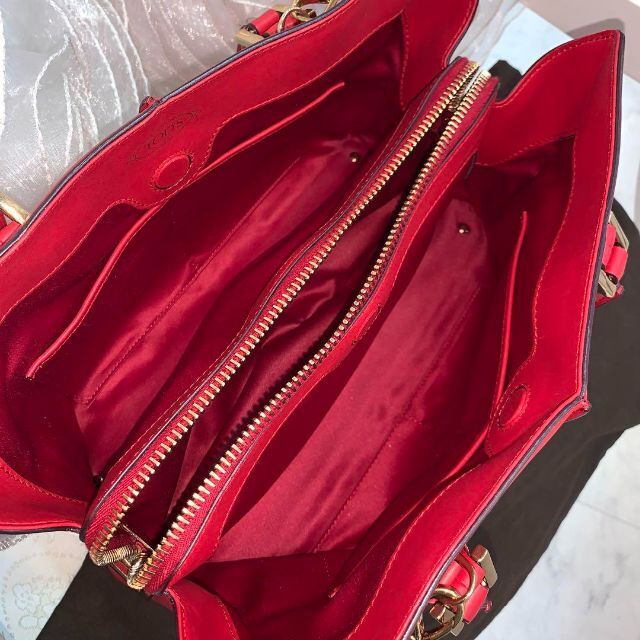 ☆超美品☆TOD'S トッズ Dバッグ 2WAY ショルダーバッグ 赤系 【半額