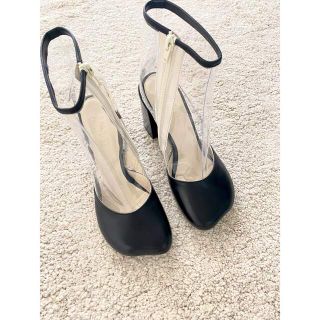 新品箱付き7万円!MM6 Maison Margiela*クリア切替ブーツ 38