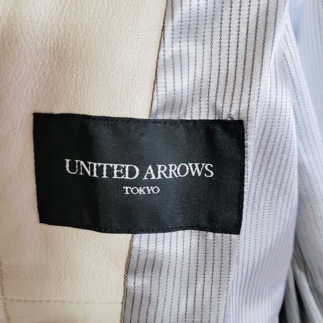 UNITED ARROWS(ユナイテッドアローズ)のユナイテッドアローズ 羊革 ライダースジャケット レディースのジャケット/アウター(ライダースジャケット)の商品写真