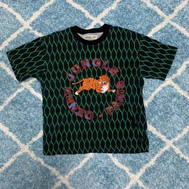 KENZO(ケンゾー)の激レア KENZO h&m タイガー Tシャツ 刺繍 フェンス柄  Mサイズ メンズのトップス(Tシャツ/カットソー(半袖/袖なし))の商品写真
