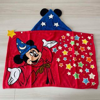 ディズニー(Disney)の美品☆ディズニー フード付きタオル(タオル/バス用品)