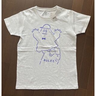 グラニフ(Design Tshirts Store graniph)の定価2750円　graniphグラニフ Tシャツ SSサイズ／白 RULES(Tシャツ(半袖/袖なし))