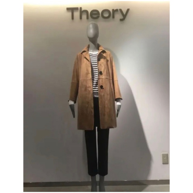 Theory 18aw スエードコート 定価約17.6万円ロングコート - ロングコート