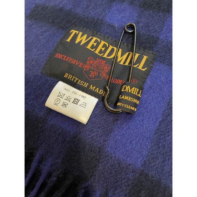 TWEEDMILL(ツイードミル)のツイードミル　マフラー　チェックストール　TWEEDMILL レディースのファッション小物(マフラー/ショール)の商品写真