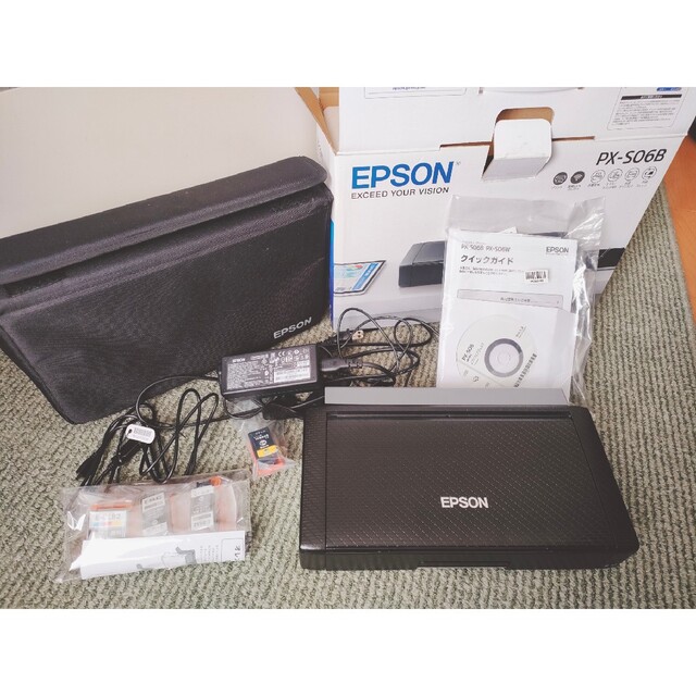 EPSON(エプソン)の【訳アリ品】EPSON PX-S06B エプソンモバイルプリンター スマホ/家電/カメラのPC/タブレット(PC周辺機器)の商品写真