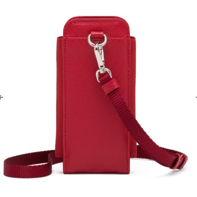 新品PRADA プラダ ネックストラップスマホケース 赤 | www.bauen.com.ar