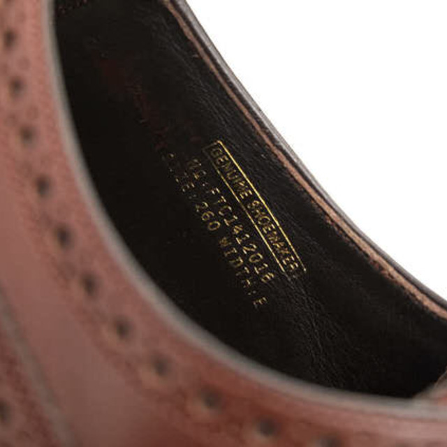 フットザコーチャー／foot the coacher シューズ ビジネスシューズ 靴 ビジネス メンズ 男性 男性用レザー 革 本革 ブラウン 茶  FTC1412016 SEMI BROGUE SHOES (LEATHER SOLE) セミブローグ キャップトゥ レザーソール