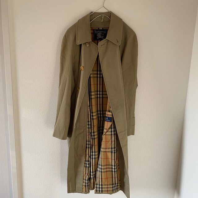 Burberry'sバーバリーズトレンチコートノバチェックmMメンズベージュ