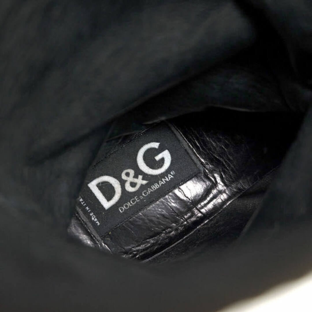 DOLCE&GABBANA(ドルチェアンドガッバーナ)のドルガバ／DOLCE＆GABBANA エンジニアブーツ シューズ 靴 メンズ 男性 男性用レザー 革 本革 ブラック 黒  ストームウェルト仕様 メンズの靴/シューズ(ブーツ)の商品写真