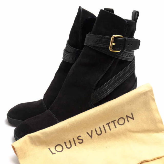 LOUIS VUITTON スエードレザーブーツ