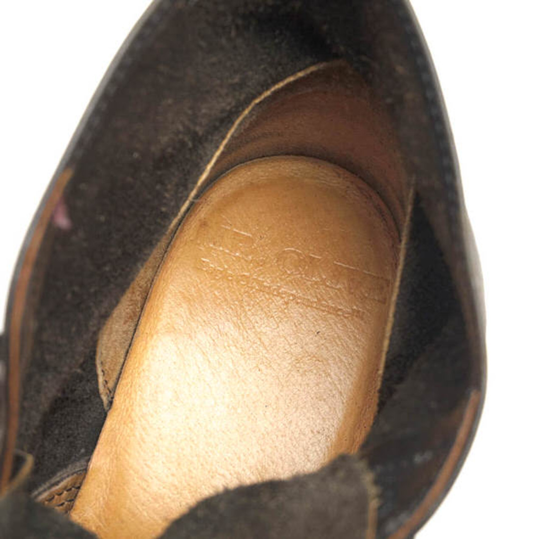 Mr.OLIVE(ミスターオリーブ)のミスターオリーブ／MR.OLIVE チャッカブーツ シューズ 靴 メンズ 男性 男性用レザー 革 本革 ダークブラウン 茶 ブラウン  ME-521 WATERPROOF SHIRINK LEATHER 7HOLE HUNTING BOOTS ブラックラピド製法 プレーントゥ シボ革 シュリンクレザー メンズの靴/シューズ(ブーツ)の商品写真