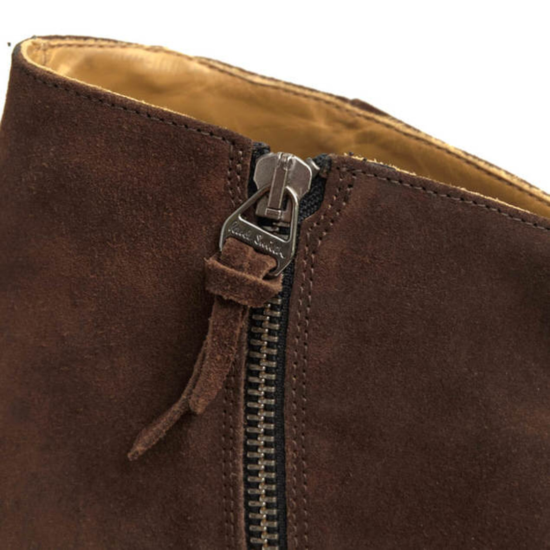 ポールスミス/Paul Smith サイドジップブーツ シューズ 靴 メンズ 男性 男性用スエード スウェード レザー 革 本革 ダークブラウン 茶 ブラウン DOVE 480785 ヴィンテージマルチストライプ レザーソール プレーントゥ