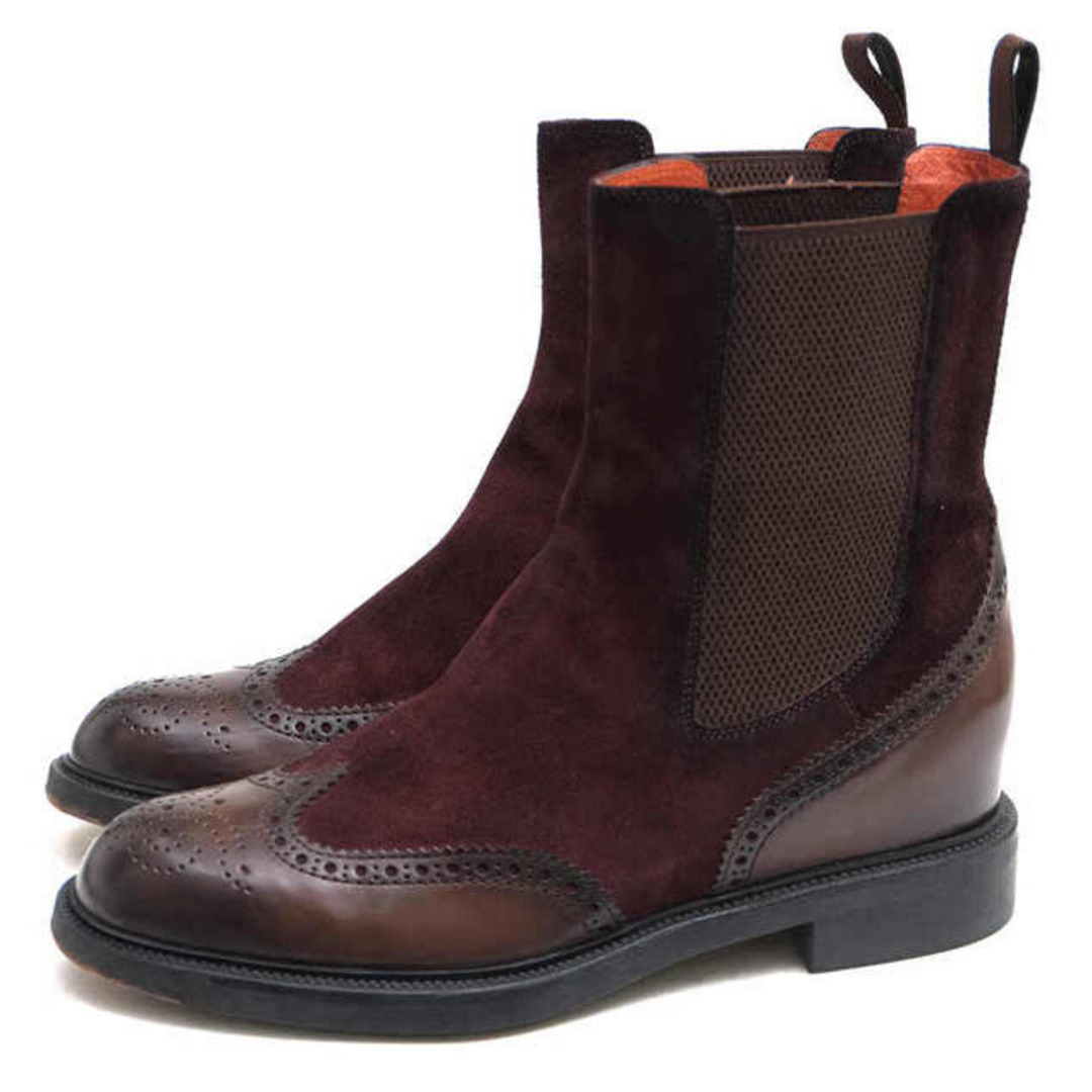 SANTONI サントーニ ブーツ 38(24.5cm位) 茶