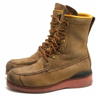 ビズビム／VISVIM マウンテンブーツ トレッキングブーツ シューズ 靴 メンズ 男性 男性用レザー 革 本革 ベージュ  Vibramソール モックトゥ(ブーツ)