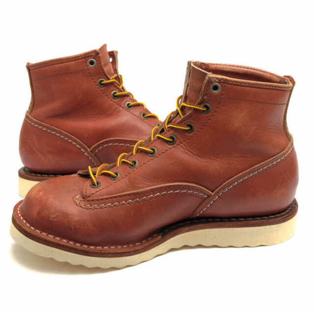 ウエスコ/WESCO ワークブーツ シューズ 靴 メンズ 男性 男性用レザー 革 本革 レッド ブラウン 赤 茶 ジョブマスター JobMaster 6INCH CUSTOM グッドイヤーウェルト製法 Vibramソール