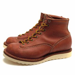 ウエスコ(Wesco)のウエスコ／WESCO ワークブーツ シューズ 靴 メンズ 男性 男性用レザー 革 本革 レッド ブラウン 赤 茶  ジョブマスター JobMaster 6INCH CUSTOM グッドイヤーウェルト製法 Vibramソール(ブーツ)