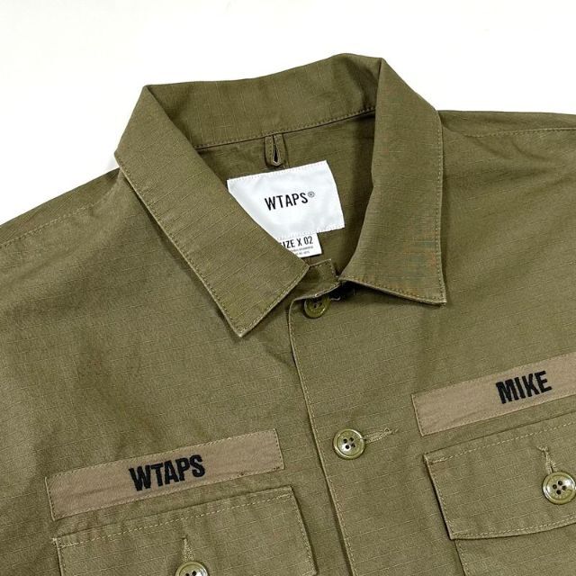 W)taps(ダブルタップス)の19SS WTAPS ダブルタップス BUDS SS シャツ Mサイズ オリーブ メンズのトップス(シャツ)の商品写真