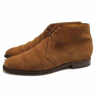 クロケット＆ジョーンズ／CROCKETT＆JONES チャッカブーツ シューズ 靴 メンズ 男性 男性用スエード スウェード レザー 革 本革 ブラウン 茶  CHERTSEY チャートシー レザーソール グッドイヤーウェルト製法(ブーツ)