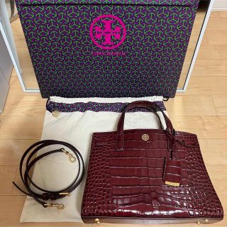 トリーバーチ(Tory Burch)のトリーバーチ　クロコハンドショルダーバッグ(ハンドバッグ)